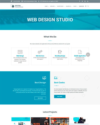 Web Design Company Flat